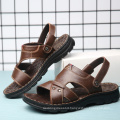 JLF01 New Design Slide Sandal Slip-On Leather Slippers For Men